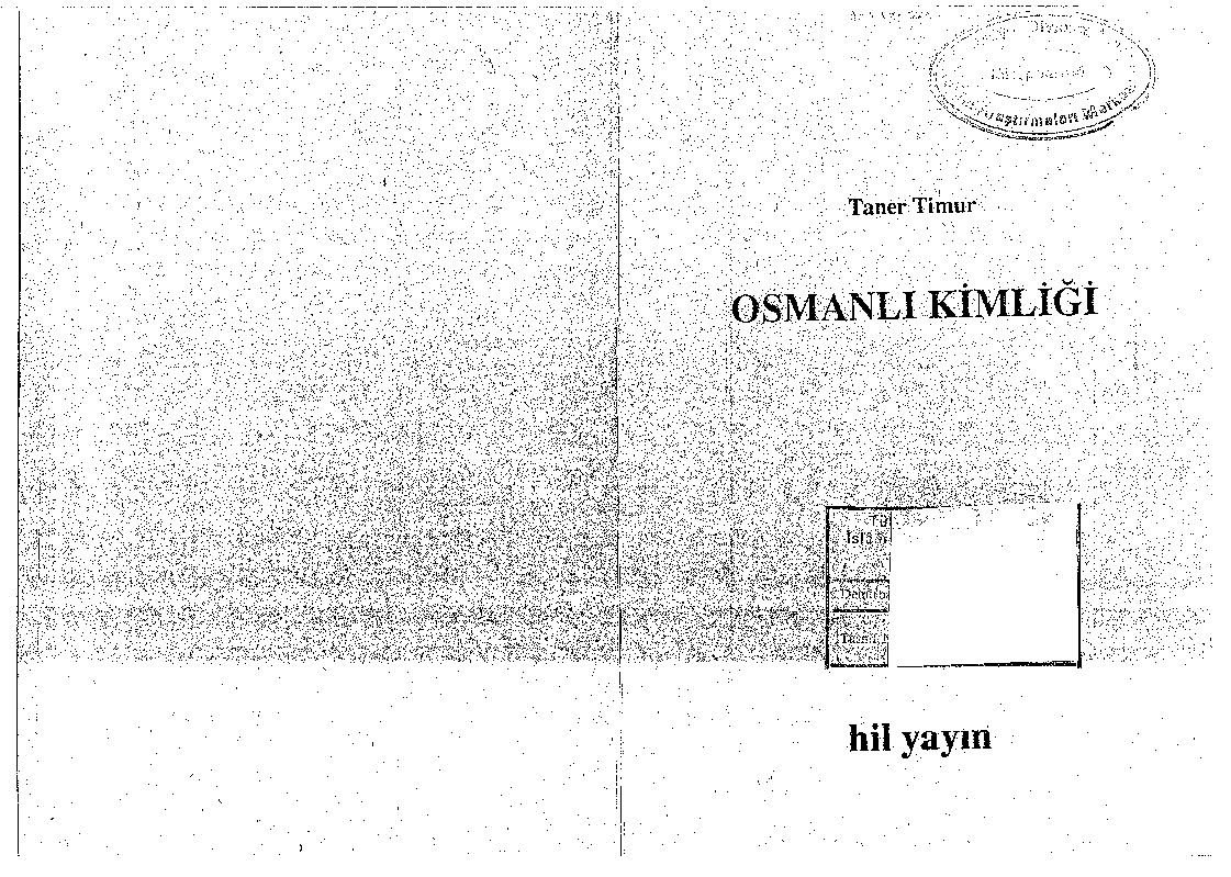 Osmanlı Kimliği-Taner Timur-1986-199s