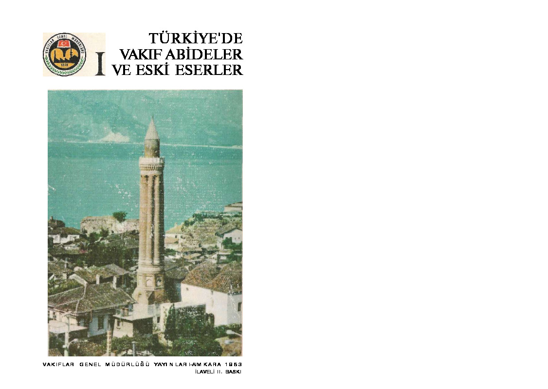Türkiyede Vaqif Abideler Ve Eski Eserler-1-2-3-1983-1240s