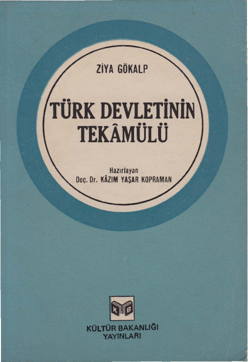 Türk Devletinin Tekamülü-Ziya Gökalp-Kazim Yaşar Kopraman-1981-121s