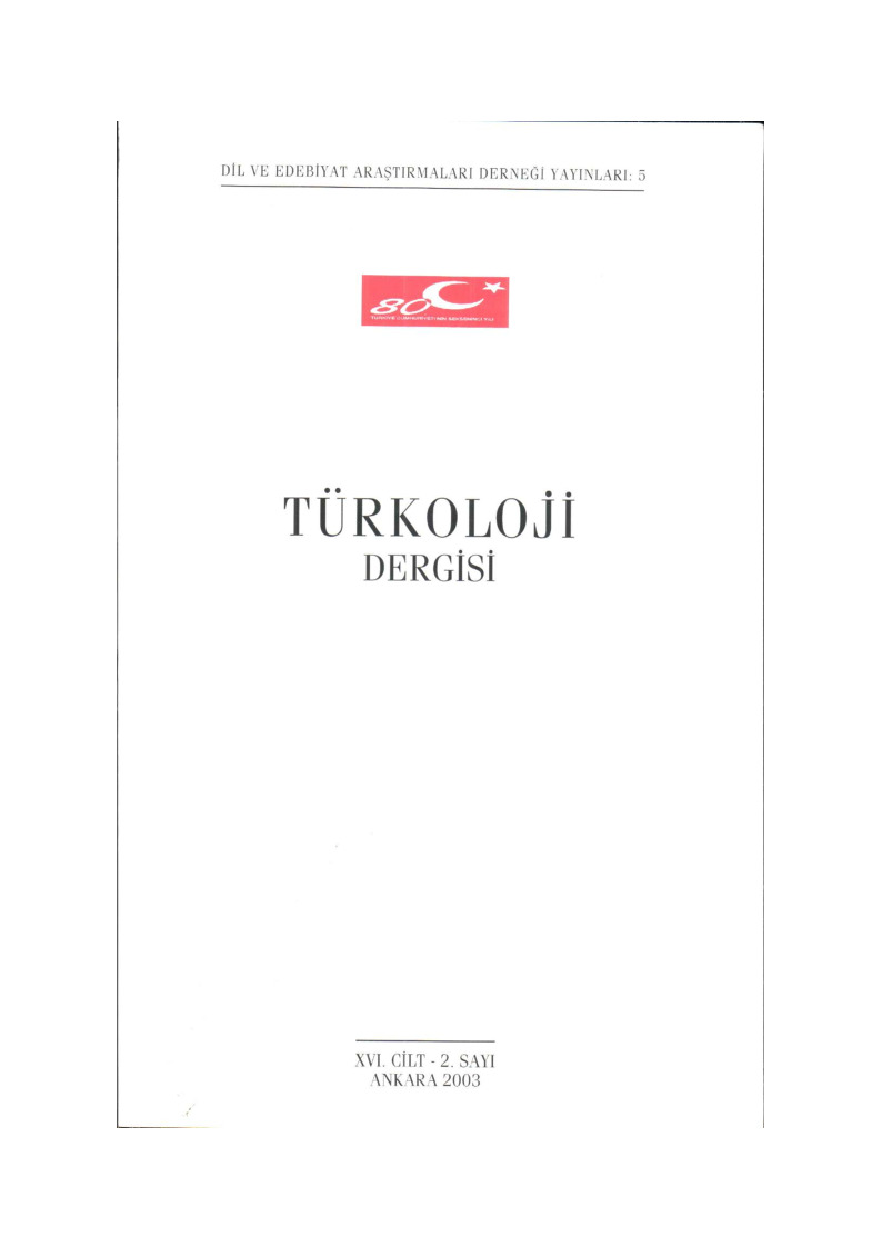 Türkoloji Dergisi-2003-234s
