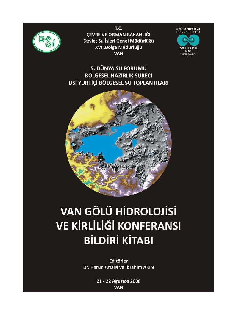 Van Gölü Hidrolojisi Ve Kirliliği-Konferansi Bildiri Kitabi-2008-193s