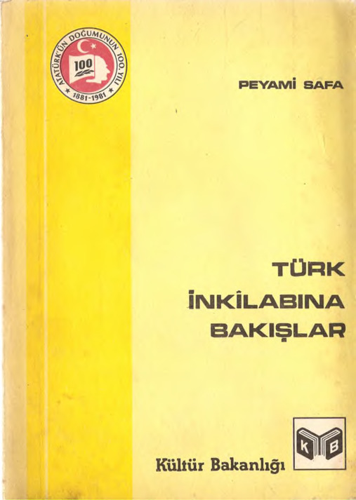 Türk inqilabına Bakışlar-Peyami Sefa-1981-212s