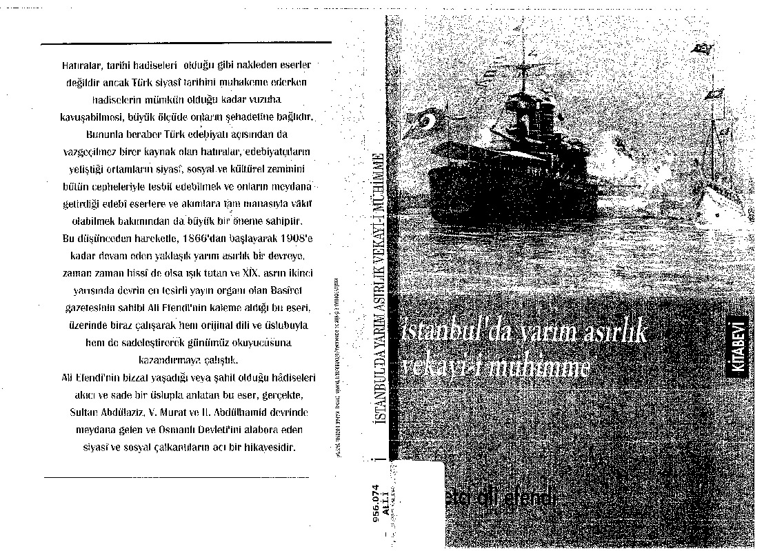 Istanbulda Yarım Esirliq Veqayei Mühimme-Basiretçi Ali Efendi-1997-170s