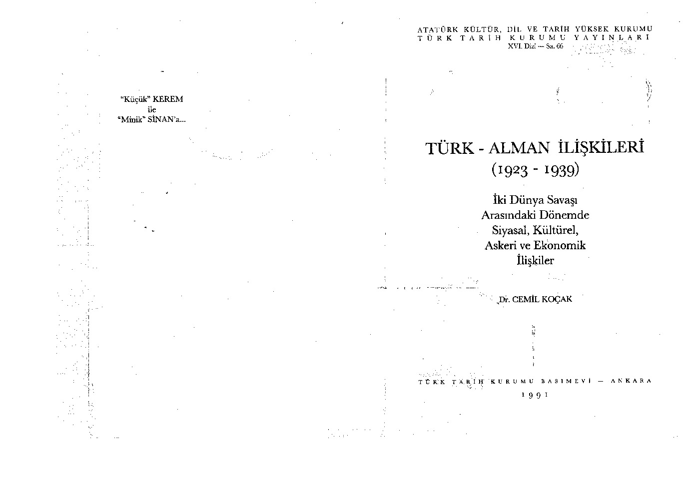 Türk Alman Ilişgileri-1923-1939-Cemil Qoçaq-1991-277s