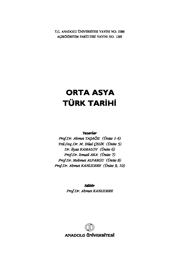 Orta Asya Türk Tarixi-Anadolu Universitesi-2011-221s