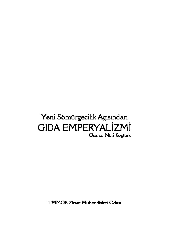 Yeni Sömürgeçilik Açısından-Qıda Impiryalizmi-Osman Nuri Qöçtürk-2009-110s