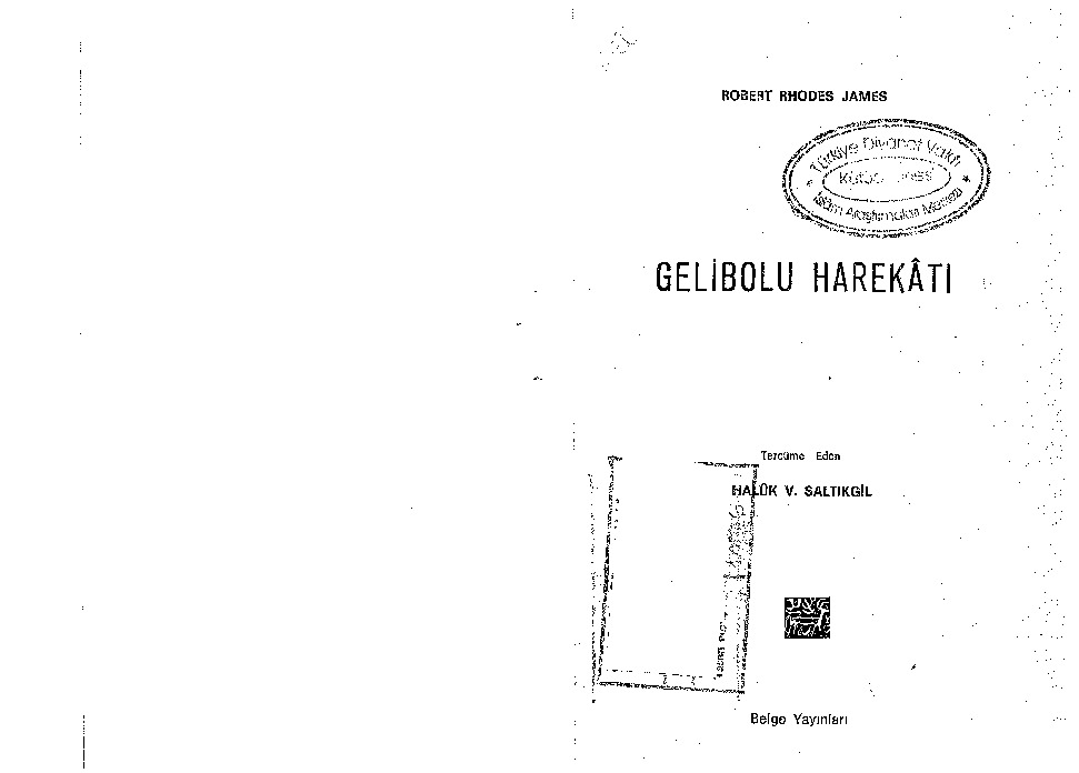 Gelibolu Herekati-Robert Rhodes James-Xaluq V Saltıqgil-1965-551s
