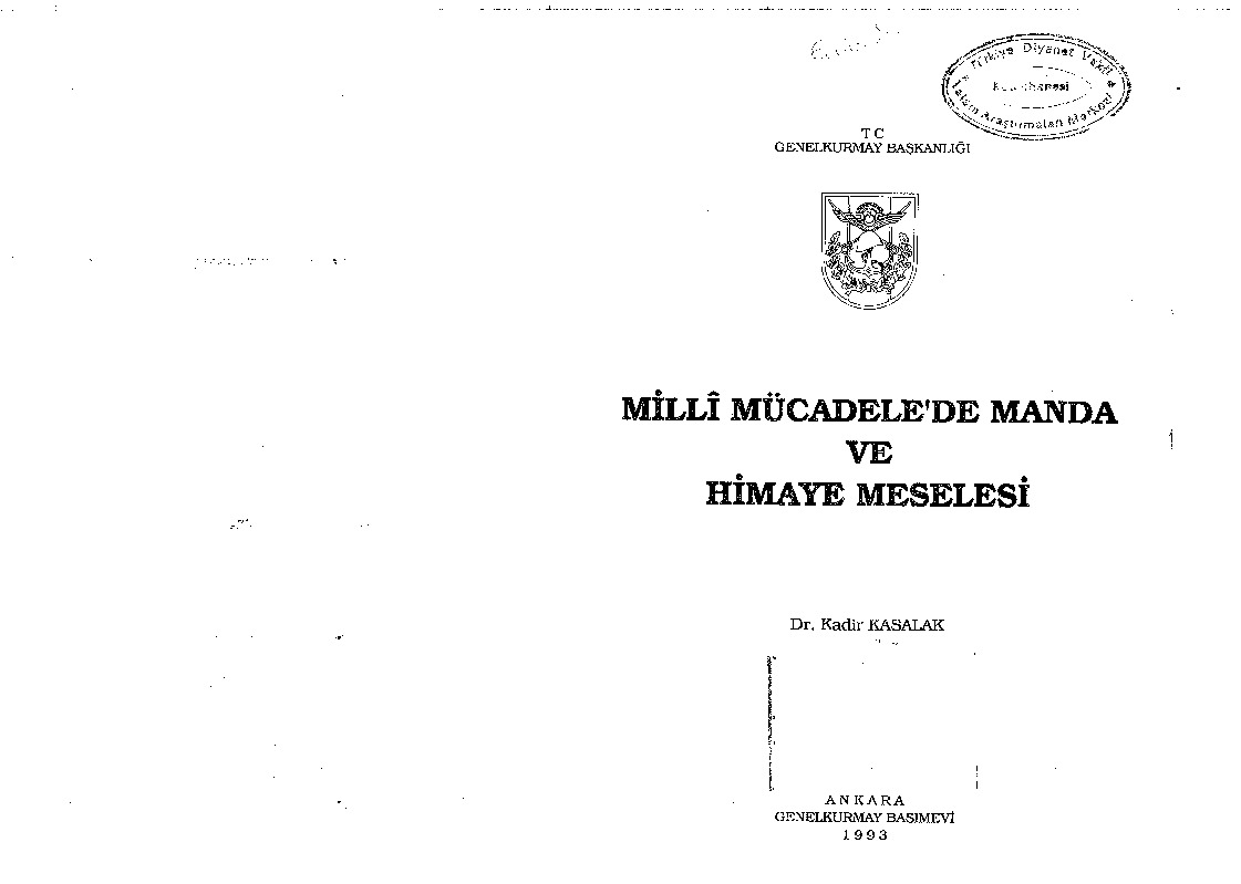 Milli Mucadilede Manda Ve Himaye Meselesi-Qadir Qasalaq-1993-199s