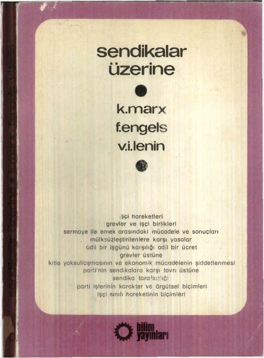 Marks-Engels-Lenin Sendiklar Uzerine-Emgin Qaraoghlu-1997-400s
