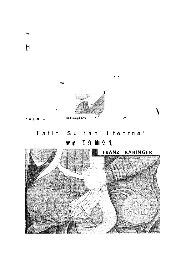 Fatih Sultan Mehmed ve Zamanı-Franz Babinger-1994-511s