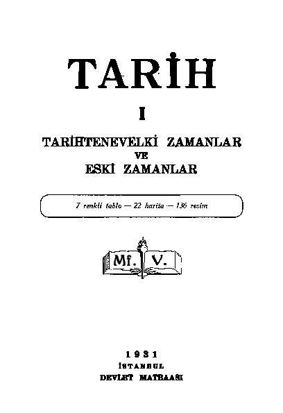 Kemalist Eğitimin Tarix Dersleri-1-Tarixden Ilk Zamanlar Ve Eski Zamanlar- 1931-513s