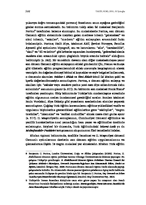 Ataturk Ve Demokratik Turkiye Xelil Inalciq 2009 289s Seyahetnameden Turk Xalq Edebiyati Uzerine Notlar Sebri Koz 16s Osmanli Egitim Mirasi Klasik Ve Modern Donem Uzerine Yazi Orxan Iyidoglu 6s