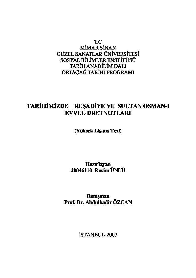 Tariximizde Reşadiye Ve Sultan Osmani Evvel Dretnotları-Rasim Ünlü-2007-139s