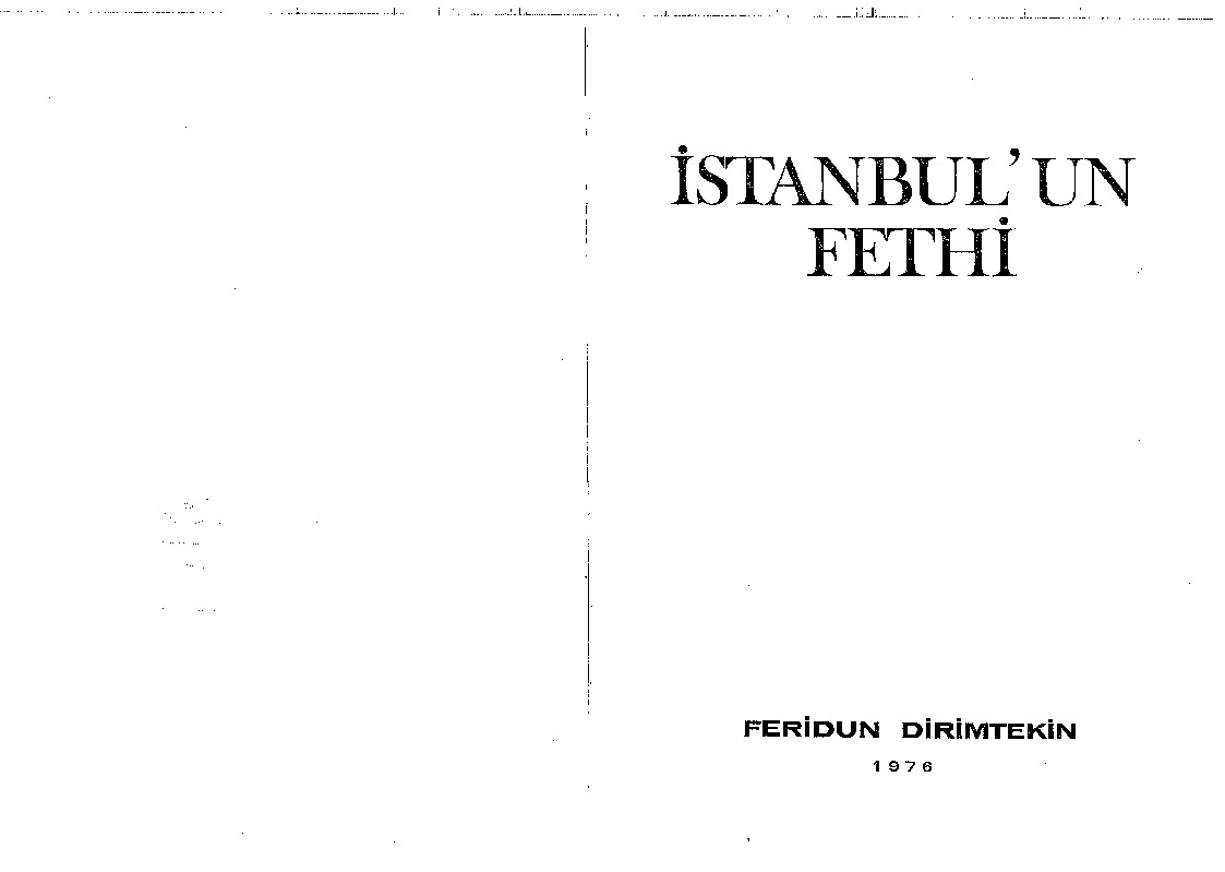 Istanbulun Fethi-Firidun Dirimtekin-1976-324s