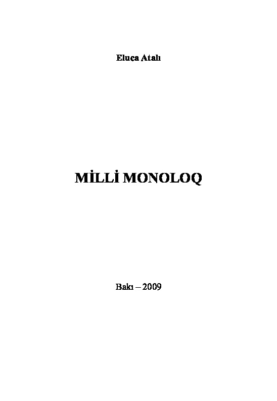 Milli Monolog-Elca Atalı-2009-105s