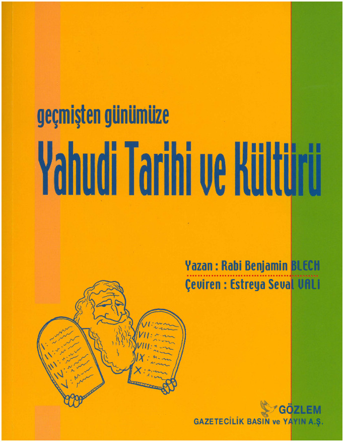 Geçhmisten Günümuze Yahudi Tarixi Ve Kültrürü-Rabi Benjamin-Streya Seval Vali-2004-448
