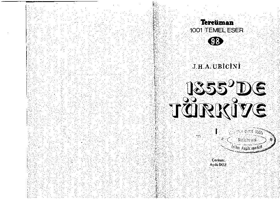 1855.de Turkiye -A. Ubicini  Ayda Düz 1977 159