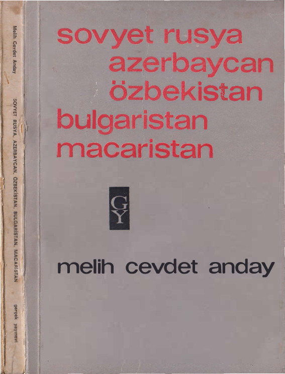 Sovyet Rusya Azerbaycan Ozbek Bulqar Macar Melih Cevdet Anday 1965 188s