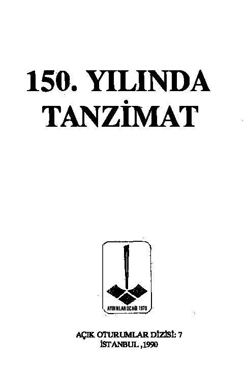 150. Yılında Tanzimat-Aydınlar Ocağı 1990 61