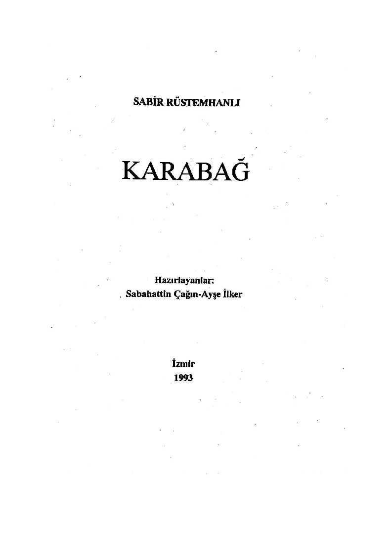 Qarabağ-Sabir Rüstemxanlı-Izmir-1993-41s