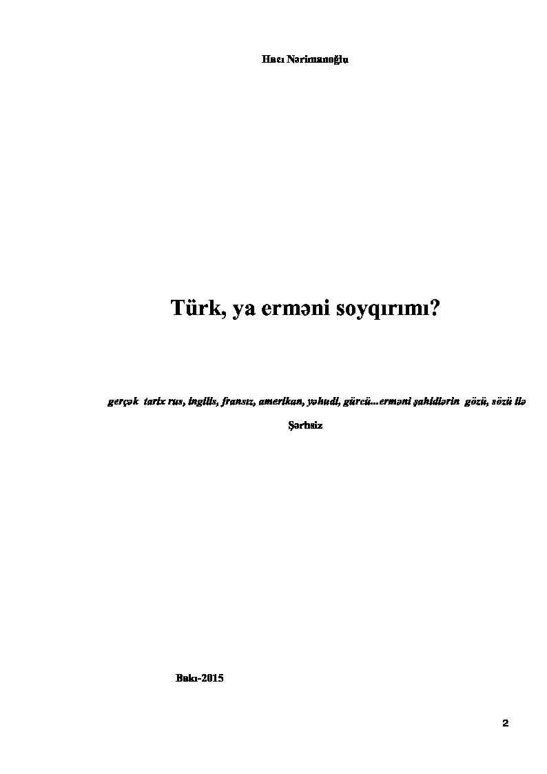 Türk Ya Ermeni Soyqırımı-Hacı Nerimanoğlu-Baki-2005-72s