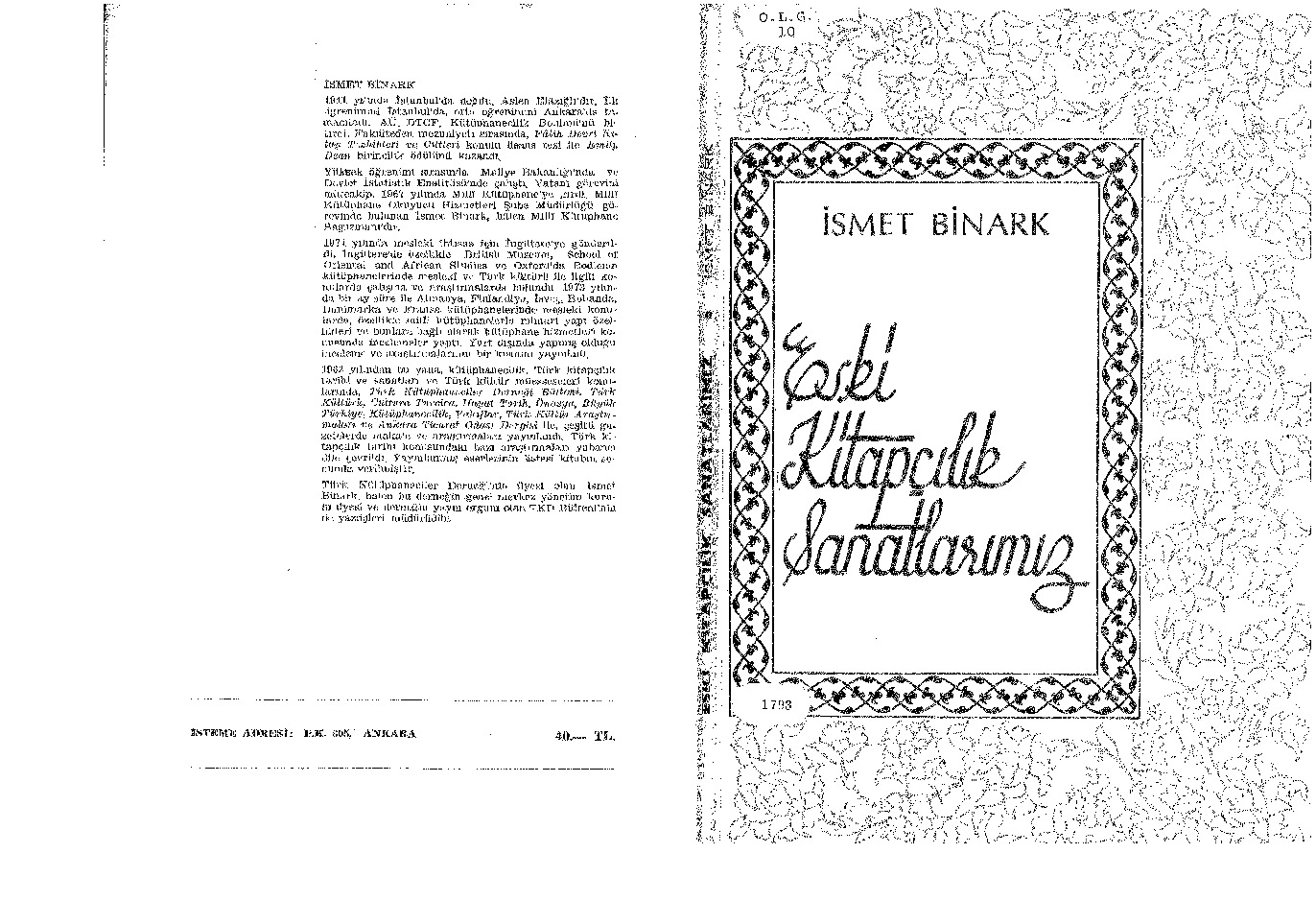 Eski Kitabçılıq Sanatlarımız-İsmet Binark-1975-155s