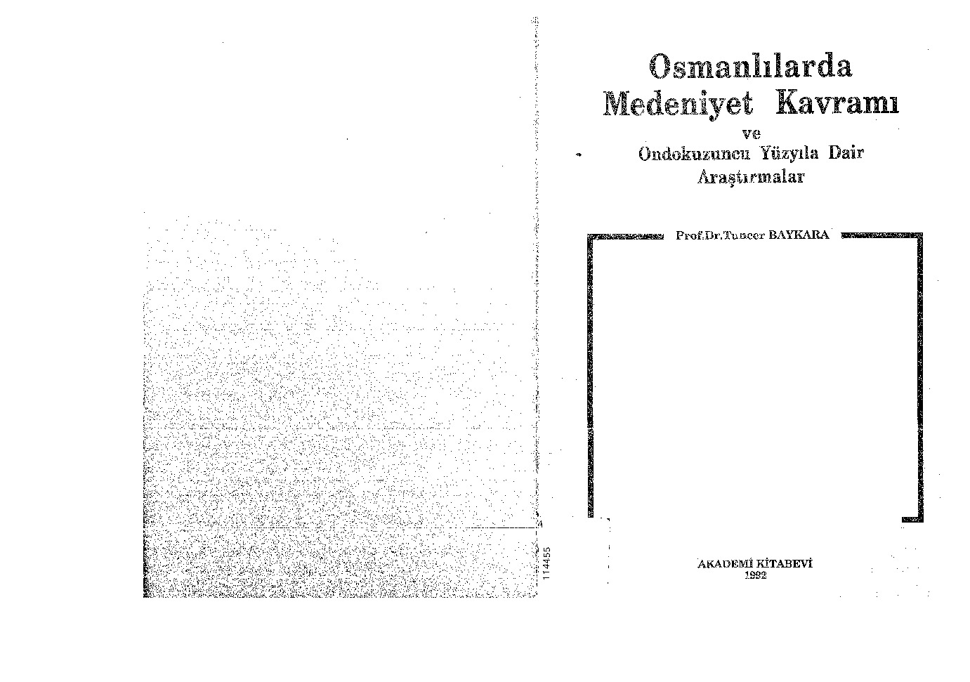 Osmanlılarda Medeniyet Qavrami-Tuncer Bayqara-2007-180s
