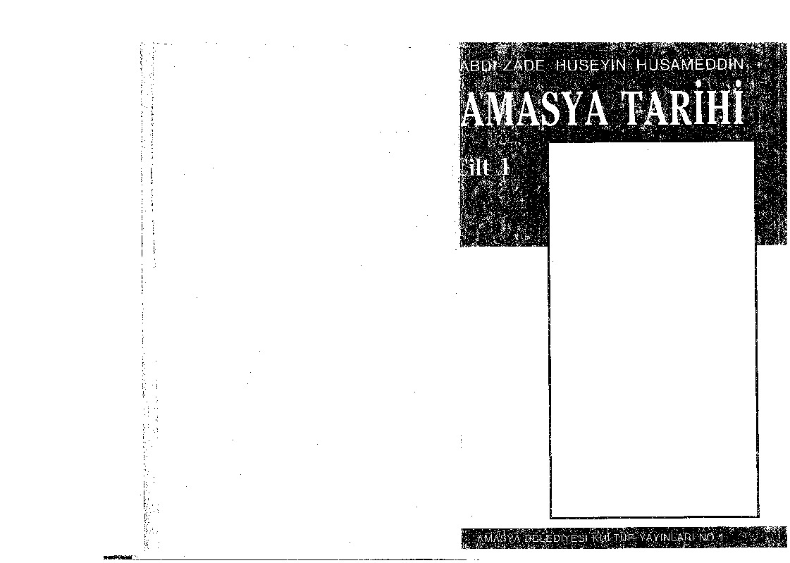 Amasya Tarixi-1-Giriş-Abdizade Hüseyin Hüsametdin-1986-464s