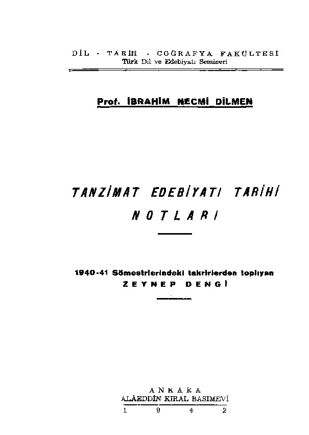Tanzimat Edebiyatı Tarixi-İbrahim Necmi Dilmen-1942-64s