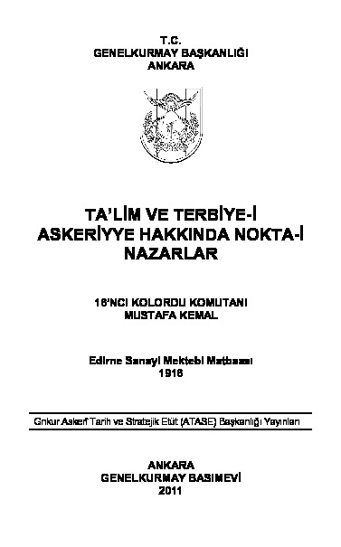 Telim Ve Terbiyeyi Askeriyye Haqqında Nuqteyi Nezerler-2011-54s