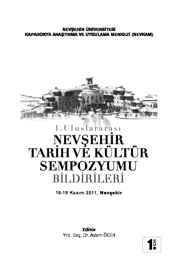 Uluslararasi Nevşehir Tarix Ve Kültür Simpozyumu Bildirileri-1-2011-412s