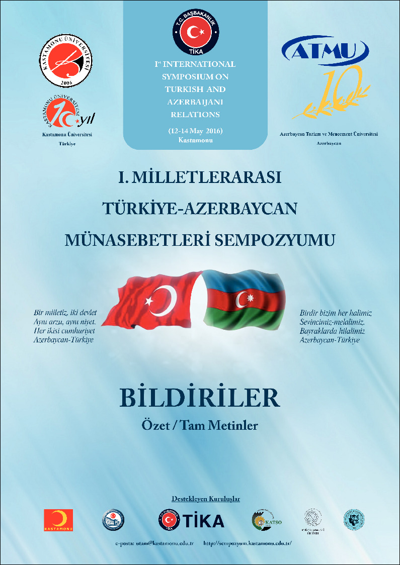 I.Milletlerarasi Türkiye-Azerbaycan Ilgileri Simpozyomu-Bildiriler Özeti-2016-827s