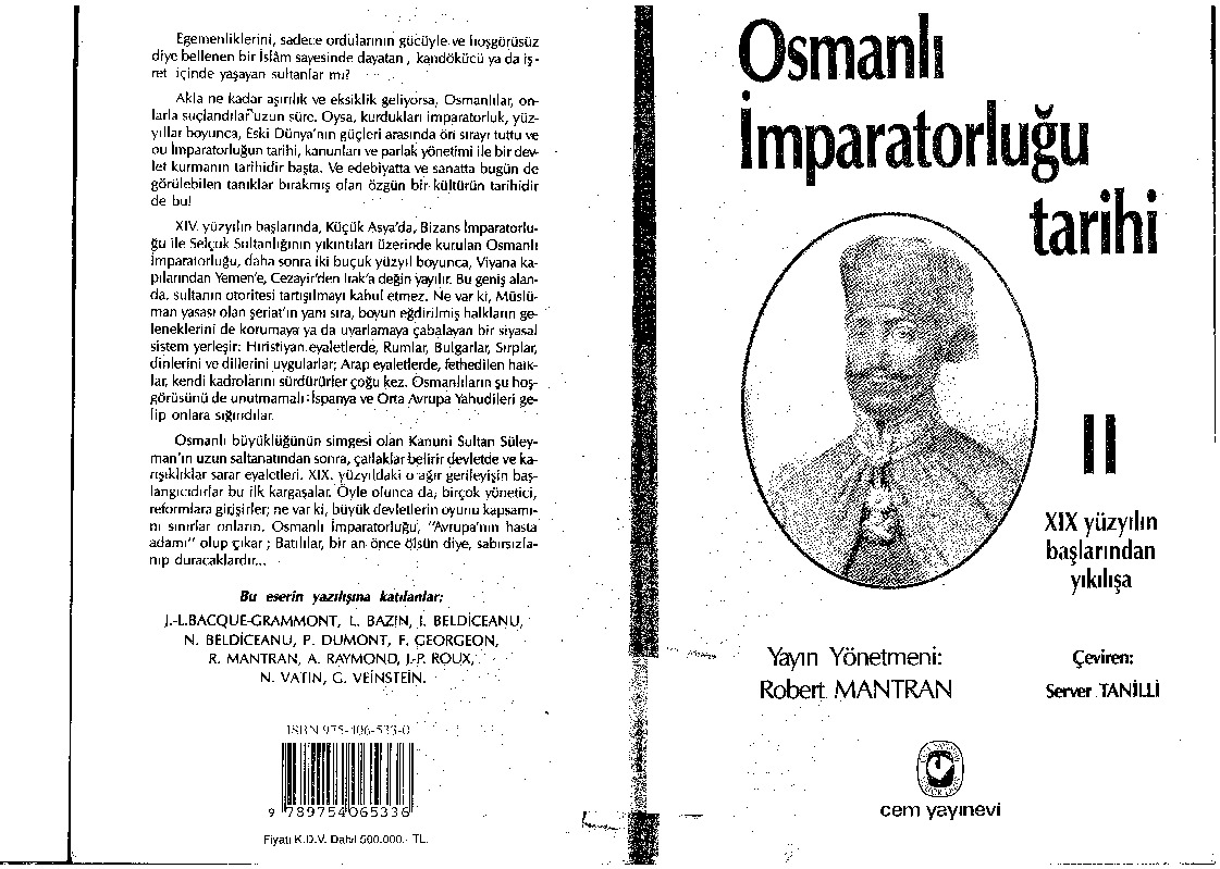 Osmanlı Impiraturluğu Tarixi-2-Xıx Yüyılllın Başlarından Yıxılışa-Robert Mantran-Server Tanilli-2005-561s