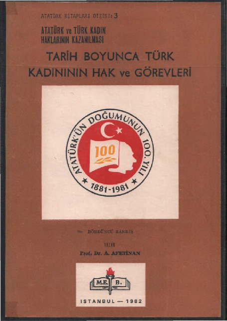 Tarix Boyunca Türk Qadının Haq Ve Görevleri-A.Afetinan Yavuz-1982-290s