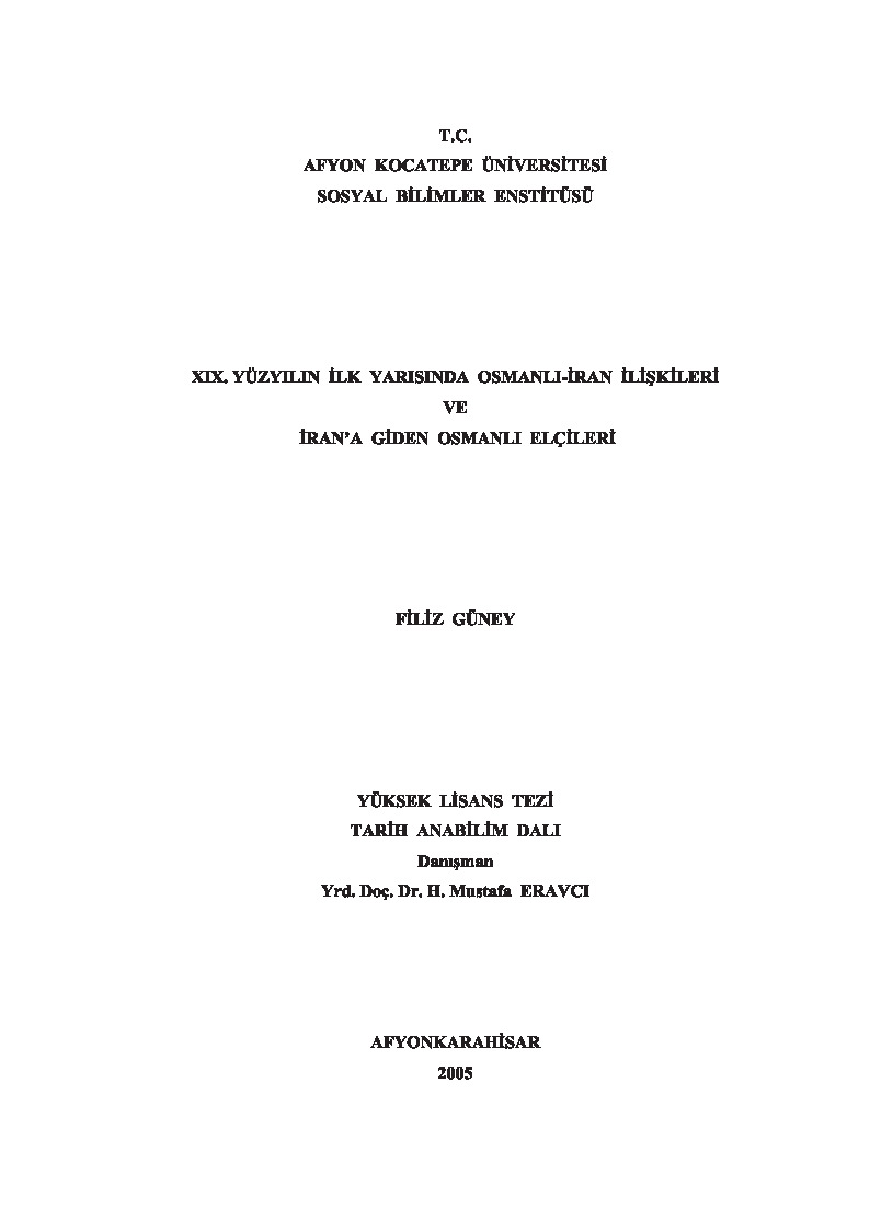 xix yuzyilin ilk yarisinda osmanli