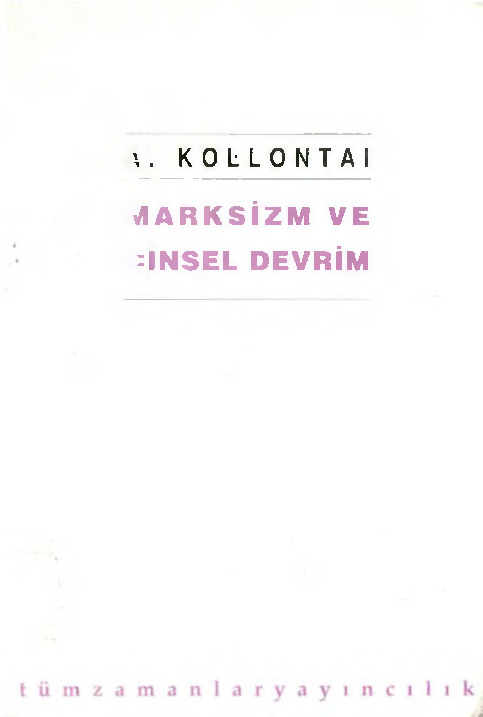 Marksizm ve Cinsel Devrim-Alexandra Kollontai-1992-194s