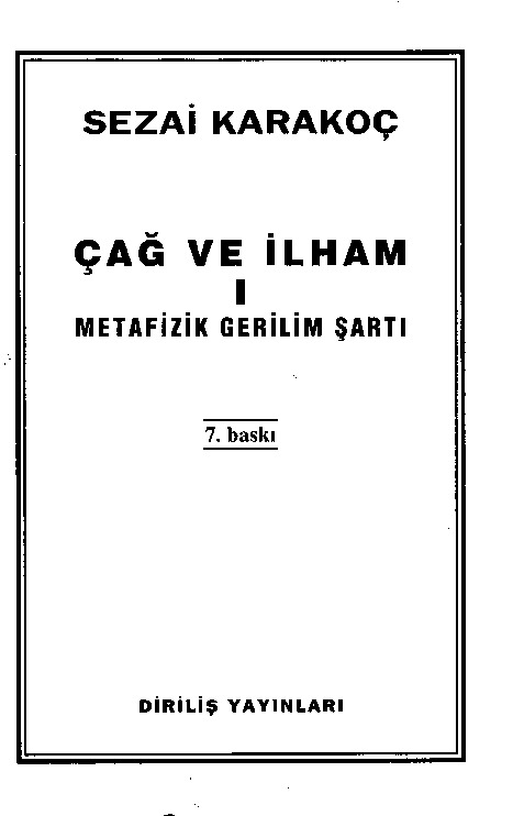 Chagh Ve Ilham-I-Metafizik Gerilim Sherti-Sezai Qaraqoç-1999-112s
