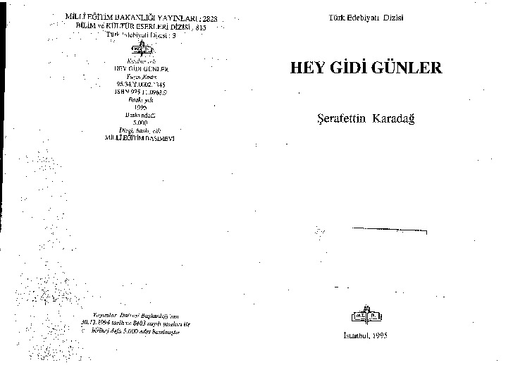 Hey Gidi Günler-Şerafetdin Qaradağ-1995-88s