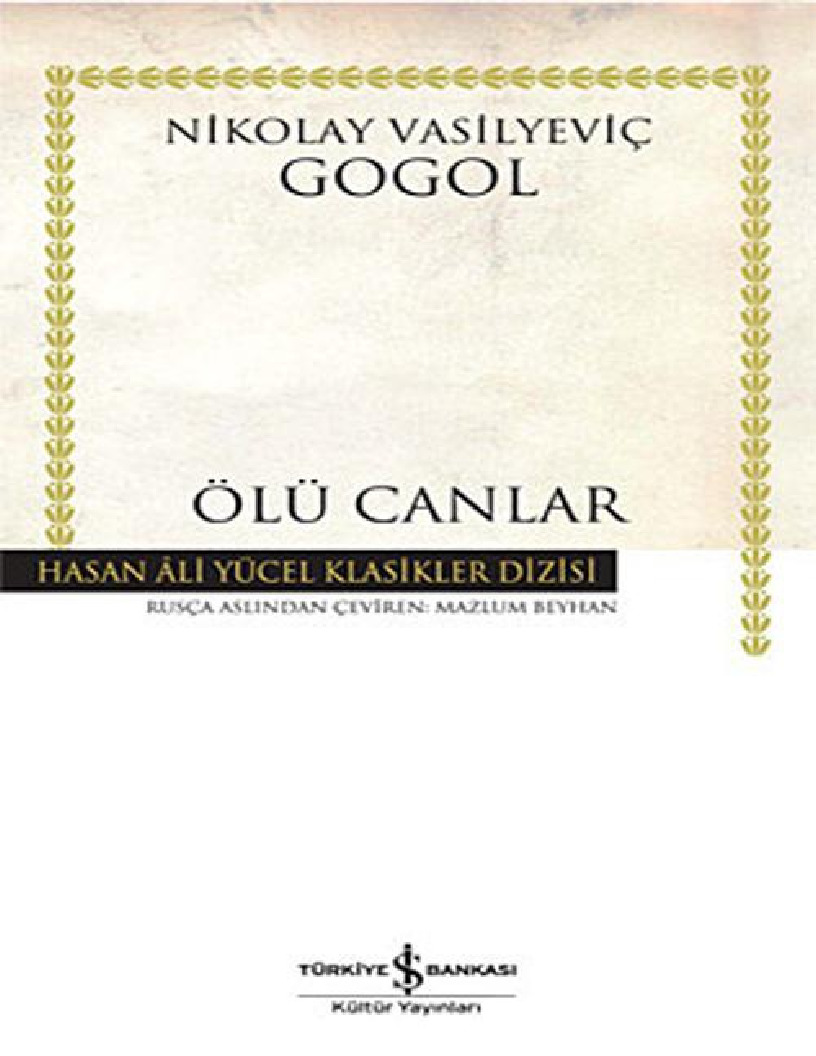 Ölü Canlar-Nikolay Vasilyevic Gogol-Mezlum Beyxan-2010-271s