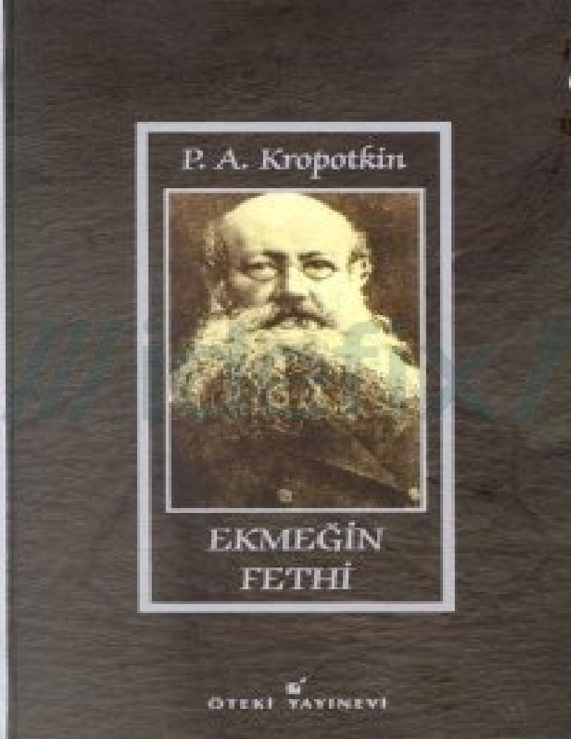 Ekmeğin Fethi Pyotr Alekseyevich Kropotkin-441s