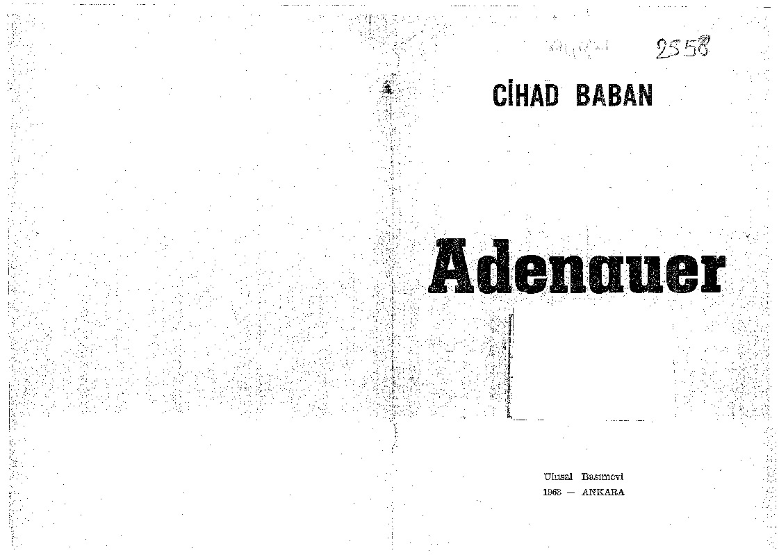 Adenauer-Cihad Baban-1968-130s