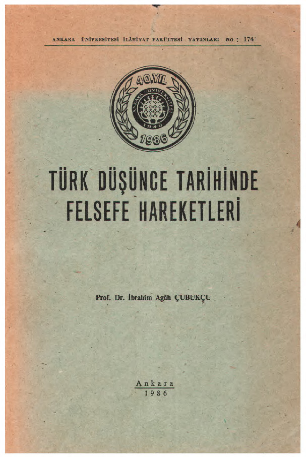 Türk Düşünce Tarixinde Feldefe Herekatı-Ibrahim Aqah Çubqçu-1986-254s