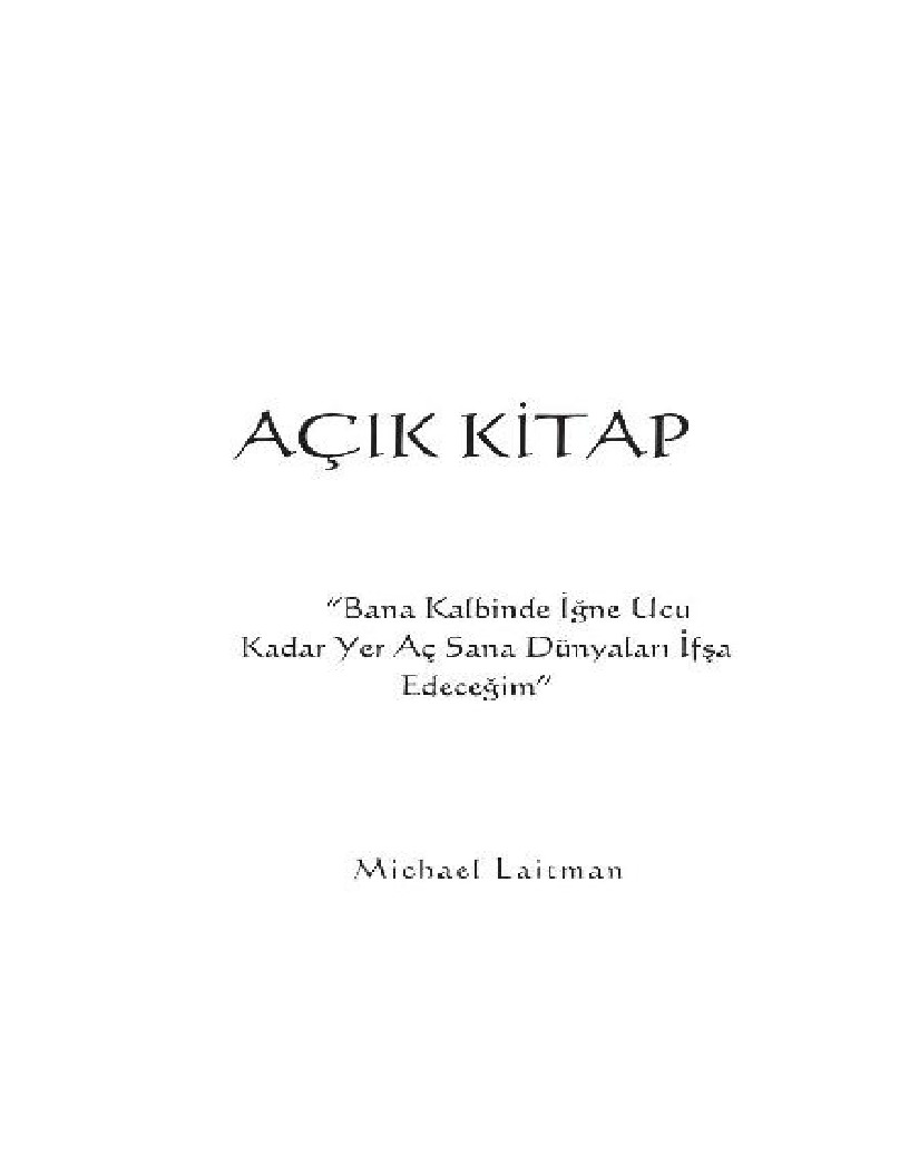 Açıq Kitab-Mikhael Laiman-2001-340s