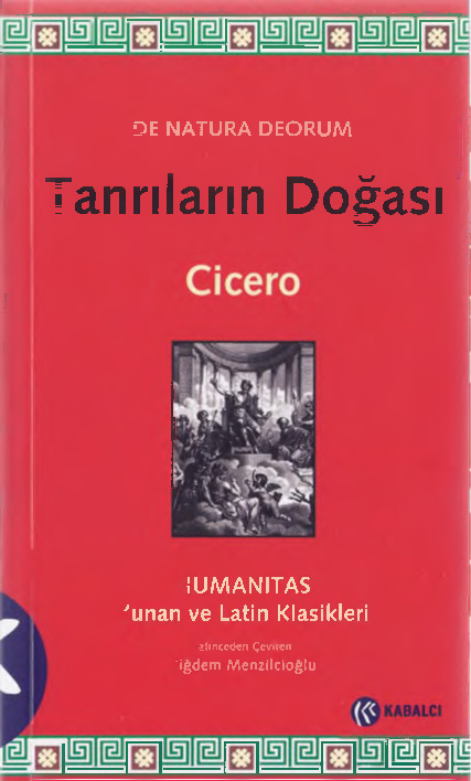 Tanrıların Doğası-Cicero-Çiğdem Menzilçioğlu-2012-491s