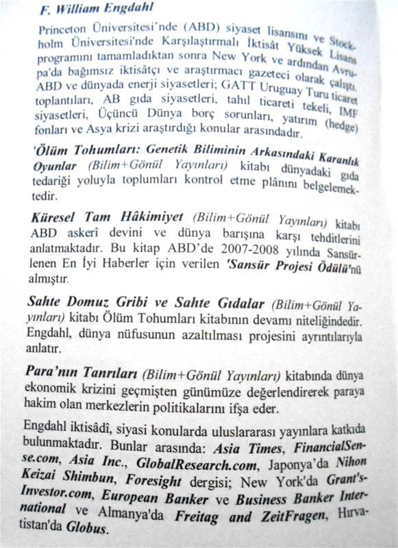 Olum Tuxumlari Genetik Biliminin Arkasindaki Qaranliq Oyunlar F William Engdahl Ozgun Sulekoglu 2013 310s