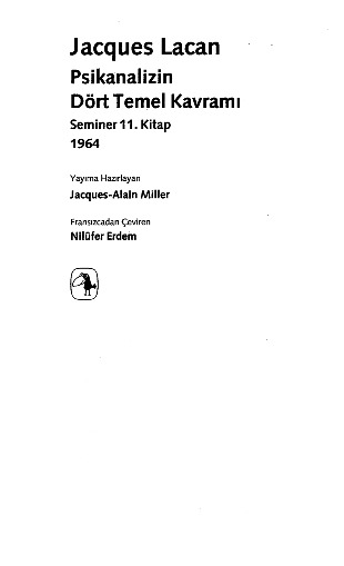 Psikanalizin Dord Temel Qavrami Jacques Lacan Nilufer Gungormus Erdem 2013 296s