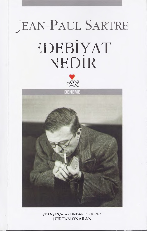 Edebiyat Nedir-Jean Paul Sartre-Bertan Onaran-2015-180s