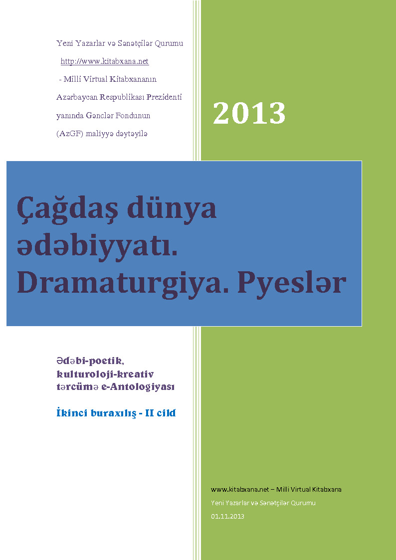çağdaş Dünya Edebiyatı-Dramaturjiya-Piyesler-Baki-2013-327s