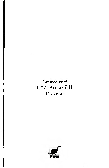 Cool Anılar-1-2-1980-1990-Jean Baudrillard-Ayşegül Sönmezay-2014-321s