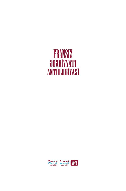 Fransiz Edebiyatı Antolojyasi-Baki-2013-440s